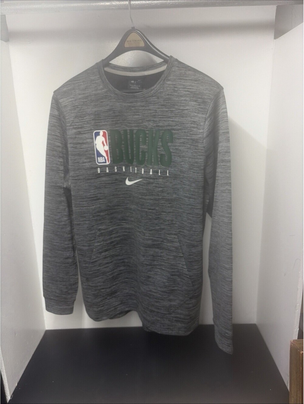 Milwaukee Bucks Nike NBA Dri-fit Warm-Up Pullover Size Large